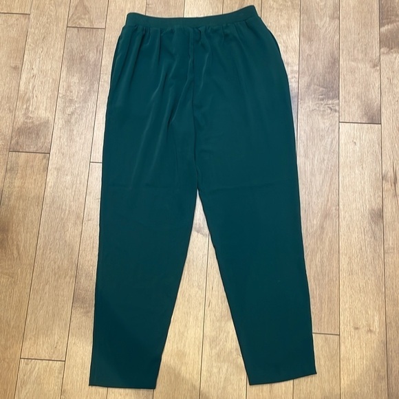 Ted Baker London Aliadd High Waist Pants Trousers Tapered Leg Pull On Green 6 - Picture 6 of 11